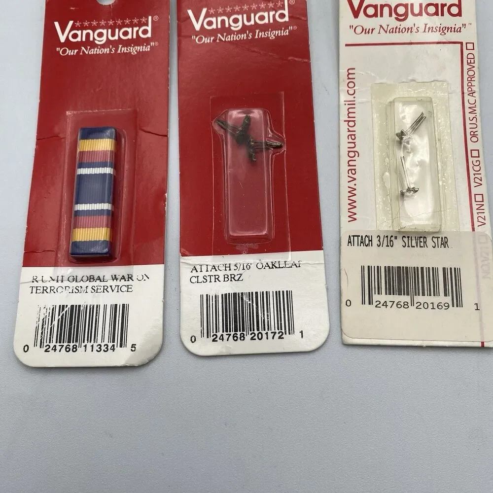 Mixed Lot US Vanguard Military Ribbon Bars Pins & Accessories Awards Collection